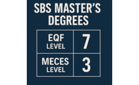 Maestrías SBS al nivel 3 del MECES - Nivel 7 del EQF: qué significa y por qué importa