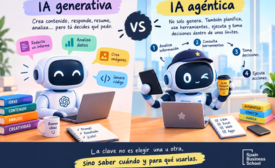 IA generativa vs. IA agéntica, la diferencia que las empresas deberían entender