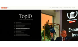 Madrid Executive Business School, Top 5 en Innovatec entre las escuelas de negocio online en tecnología
